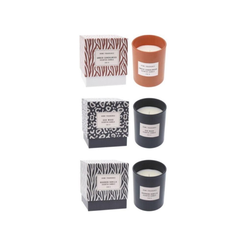 VASO VETRO C CANDELA 8X10 4ASS